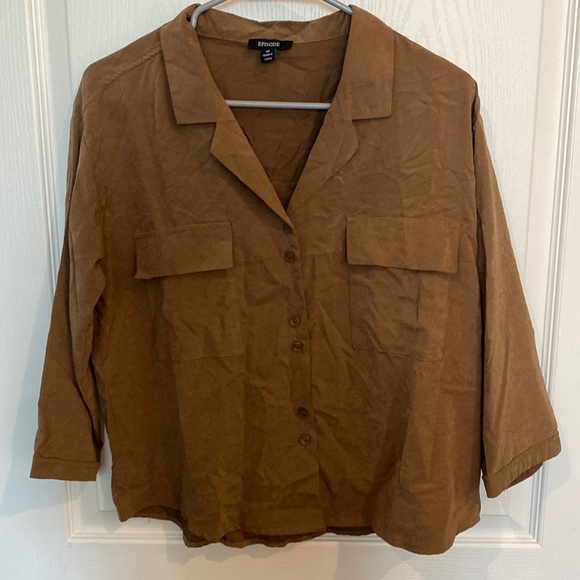 Episode Boxy faux suede top - Picture 1 of 2